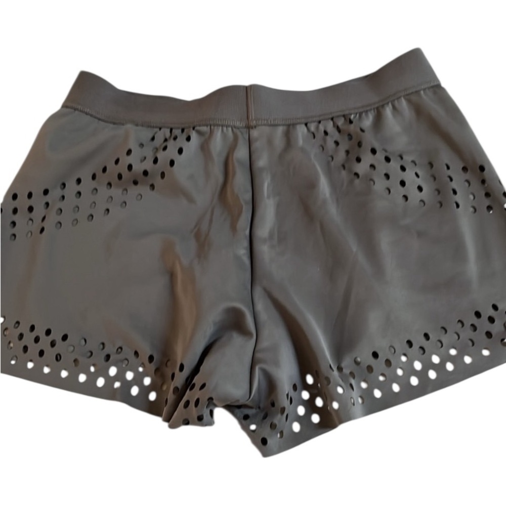Adidas by Stella McCartney size large fits sizes 10-12 gray laser cut 3”inseam